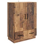 vidaXL Dressoir met lade Oud hout 66 x 34,5 x 92 cm Bewerkt, Verzenden, Nieuw