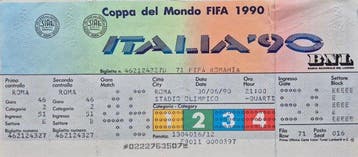 Italy - Coupe du Monde de Football - 1990 - Billet, Nieuw