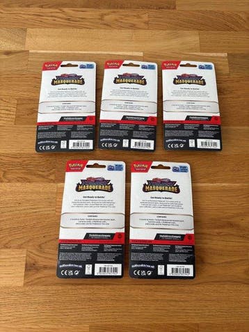 5 Blisterverpakking - 5 x Pokémon TCG: Twilight Masquerade, Nieuw