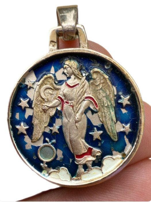 Verfijnde angelieke en burgerlijke hanger met stempel van, Antiek en Kunst, Curiosa en Brocante