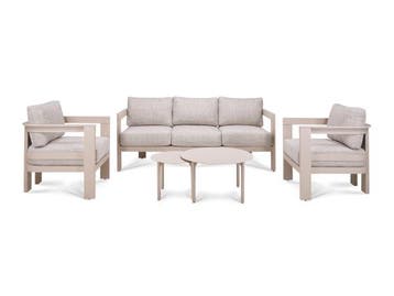 Veiling - Outdoor Loungeset Monté - creme (quick dry), Nieuw