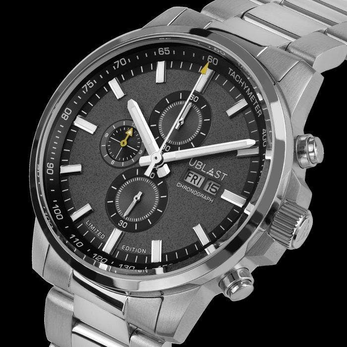 Ublast - Pit Stop - Chronograph - REF.UBPIT43GR - Ltd., Handtassen en Accessoires, Horloges | Heren