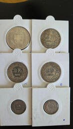 Zwitserland. Set of 6 coins: 1/2, 2, 5 Francs 1940/1969, Postzegels en Munten