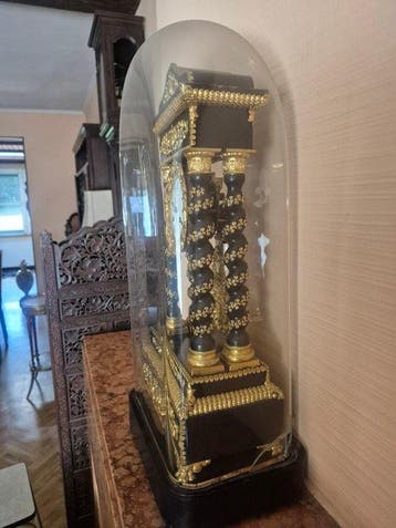 Pendule - Antiek Hout, Brons - 1850-1900