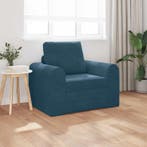 vidaXL Slaapbank / zetel Blauw 98 x 71 x 83 cm Fluweel, Verzenden, Nieuw
