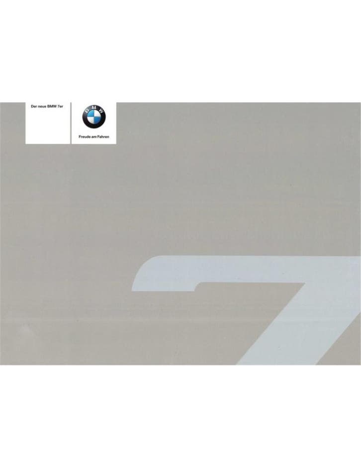 2008 BMW 7 SERIE HARDCOVER BROCHURE DUITS, Boeken, Auto's | Folders en Tijdschriften
