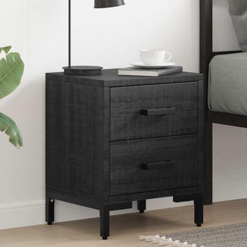 vidaXL Nachtkastjes 2 st 36x30x45 cm massief grenenhout, Huis en Inrichting, Verzenden, Nieuw
