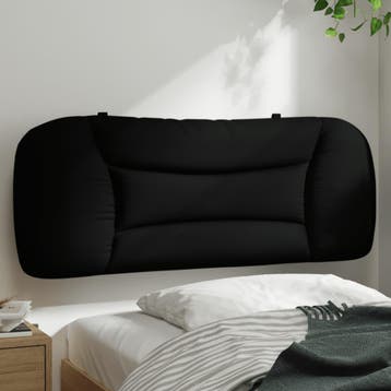 vidaXL Hoofdbordkussen Hvar 100 cm stof zwart, Verzenden