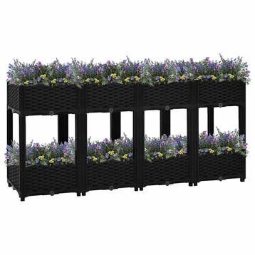 vidaXL Plantenbak verhoogd 160x40x71 cm polypropyleen, Tuin en Terras, Verzenden, Nieuw