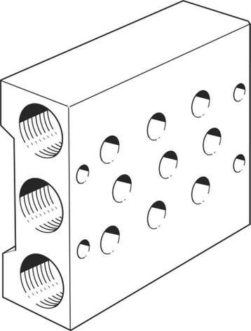 Festo Aansluitblok - 11899, Doe-het-zelf en Bouw, Verzenden, Nieuw