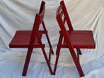 Stoel - Beuken - Set rode klapstoelen