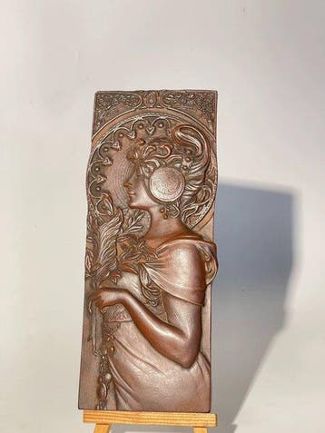 Solide koudgegoten terracotta-composietklei Snijwerk - 23 cm