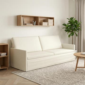 vidaXL 3-zits sofa Crèmekleurig 220 x 81 x 82 cm Corduroy, Verzenden