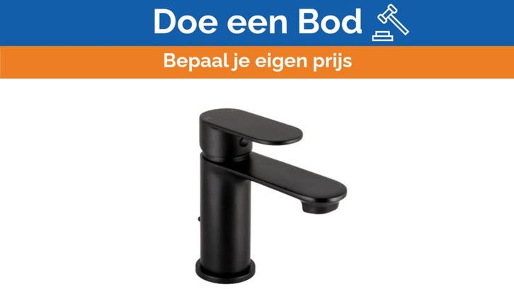 Bieden: Aquaeco black single lever bathroom tab - AQM-CND-3, Watersport en Boten, Bootonderdelen, Ophalen of Verzenden