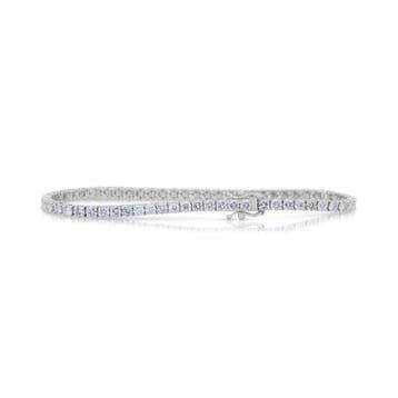Zonder minimumprijs - Armband - 18 karaat Witgoud - 5.01ct., Nieuw