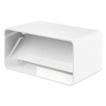 Kunststof terugslagklep voor kanaal 120 x 60mm, Verzenden