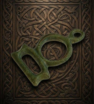 Keltisch Brons Prachtige amulet-hanger. In uitstekende