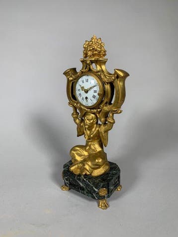 Pendule - Brons, Marmer - 1850-1900