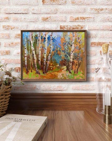 Yuriy Suprunchuk (1961) - Autumn birch grove