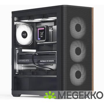 Aerocool D501A Midi Tower Zwart, Verzenden