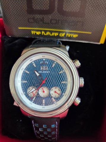 DeLorean Watch Uhr Full Calendar - Back to the Future - 50, Nieuw