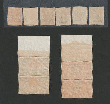 Érithrée italiennne 1907 - Timbres fiscaux, mandats-poste et