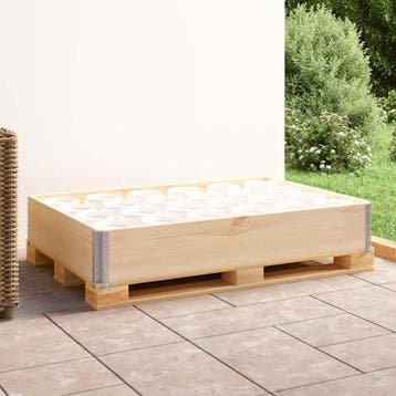 vidaXL Palletopzetrand 80x120 cm massief grenenhout, Verzenden