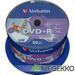 Verbatim DVD+R 16X 50st. Cakebox Printable, Computers en Software, Verzenden, Nieuw