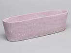 Cement bloempot ovaal Roze cement large 37,5x10x10,5 cm, Huis en Inrichting, Nieuw