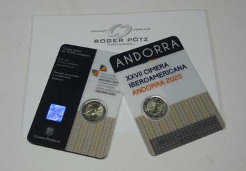 Andorra 2 Euro 2020 Iberoamerikanisches Gipfeltreffen ste..., Verzenden, België
