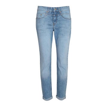 MAC • Rich cropped fringe jeans blauw • 36, MAC, Nieuw, Maat 36 (S), Verzenden