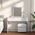 vidaXL Kaptafel met LED 100x40x130 cm wit, Huis en Inrichting, Tafels | Kaptafels, Verzenden, Nieuw