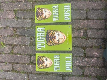 Emaille bord (3) - Tigra King Size deurpostjes 3 stuks -