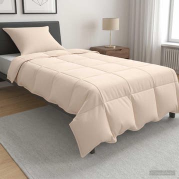 vidaXL Zomer Deken Beige 155 x 220 cm 100% Natuurlijke Kapok, Verzenden