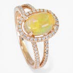 Sans prix de réserve - Bague - 14 carats HRD Antwerp, Or