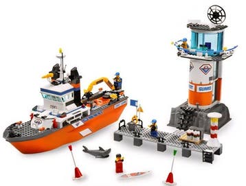 Lego Set - 7739 - City - Coast Guard 7739, Nieuw