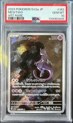 Pokémon - 1 Graded card - Mewtwo 183/165 AR Full art, Foil,, Nieuw