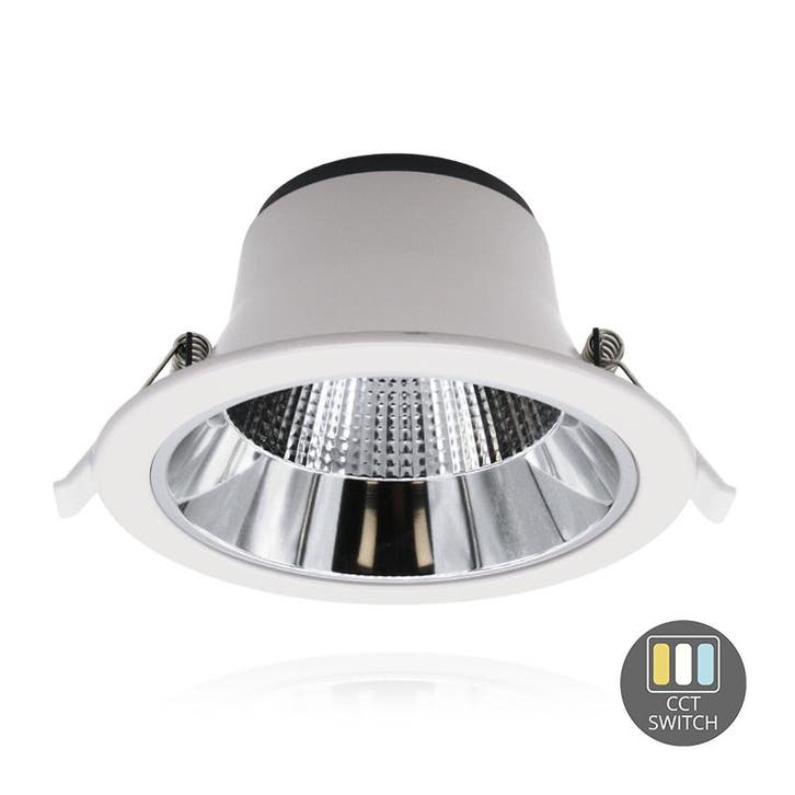 LED Downlighter Tri-Color 15W Ø14cm Wit IP22, Huis en Inrichting, Lampen | Overige, Nieuw, Verzenden
