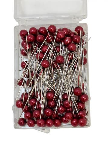 Parelspelden DV614 48 DonkerRood 8 mm doosje 100 stuks, Nieuw