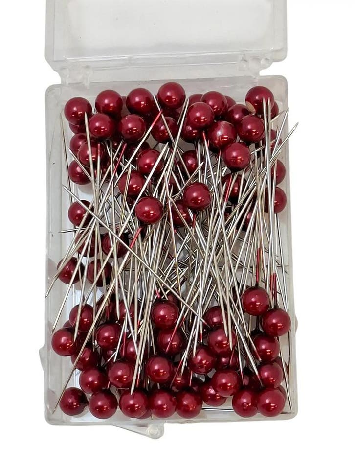 Parelspelden DV614 48 DonkerRood 8 mm doosje 100 stuks, Huis en Inrichting, Woonaccessoires | Kunstplanten en Kunstbloemen, Nieuw