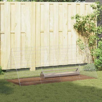 vidaXL Kippenhok zilver 215 x 100 x 85 cm Gegalvaniseerd, Verzenden