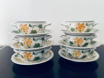 Villeroy & Boch - Set soepkommen (12) - Geranium - Porselein