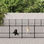 vidaXL Hondenkennel voor buiten 60,22 m² staal, Verzenden, Nieuw
