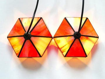 Handvervaardigd - Handvervaardigd - Lamp (2) - Twee