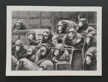 Mason Storm (1966) - Monkey Parliament (Banksy inspired)