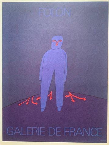Jean Michel Folon - 8 X posters 1977