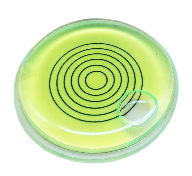 Ronde waterpas 66x11 mm groen, met lijnen, Bricolage & Construction, Outillage | Autres Machines, Envoi