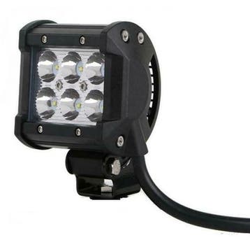 LED SPOT - 18W - 10cm - 4x4 offroad - 6 LED - WIT 6000K, Verzenden