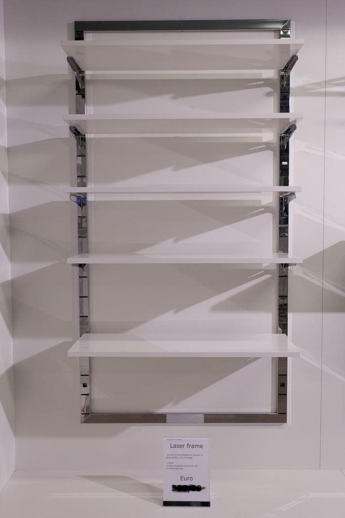 *TIP*  Italiaans design  Laser frame kliksysteem, Zakelijke goederen, Kantoor en Winkelinrichting | Winkel en Inventaris, Ophalen of Verzenden