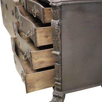 Commode - Hout - Grote houten kist met houtsnijwerk